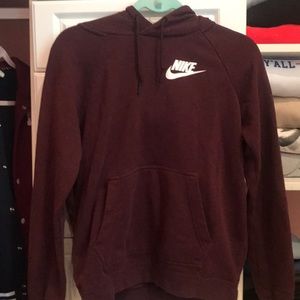 Maroon Nike hoodie